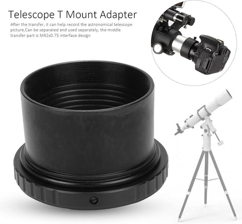 Astronomy Telescope 2in T Mount Adapter and Lens Adapter Ring for Nikon F Mount Camera...