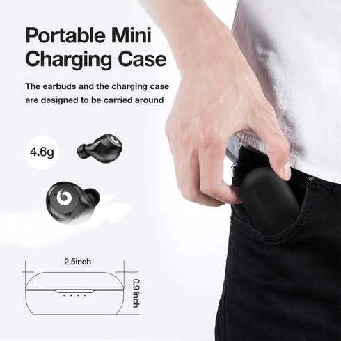 X9 Wireless Earbuds Bluetooth 5.3 Headphones Waterproof Stereo Earphones in Ear Touch Control with Microphone Headset with Deep Bass for Sport, Ga...