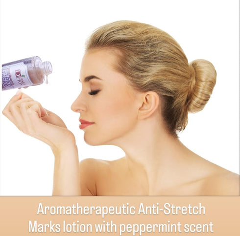Aromatherapeutic Moisturizer for Anti-stretch marks, Cellulite, Pregnancy skincare with Menthol & Vitamin E for instant itchy relief...
