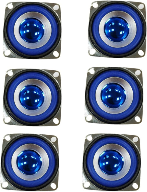6PCS 4Ohm 5W Full Range Audio Speaker Bass Stereo Woofer Loudspeaker Compatible with Arduino (Blue)...
