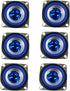 6PCS 4Ohm 5W Full Range Audio Speaker Bass Stereo Woofer Loudspeaker Compatible with Arduino (Blue)...