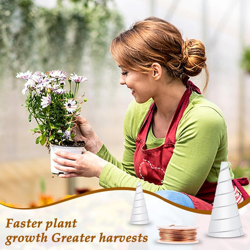 iSuperb 2pcs Copper Wire for Electroculture, Copper Wire Antenna Jig Making Tool for Growing Garden Plants and Vegetables (2pcs)...