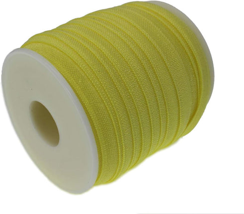 PAMIR TONG 25 Yards 5/8'' Fold Over Elastic FOE Headband Baby Hairbow Soft Foldover Elastic Binding Webbing Tape Craft Sewing (Yellow)...