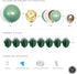 Sweet Baby Co. Sage Green Balloon Garland Arch Kit with Eucalyptus Olive, Peach, White, Gold Balloons and Greenery for Forest Safari Jungle Tropic...