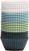 The Silicone Kitchen Reusable Mini Silicone Baking Cup, Non-Toxic, BPA Free, Dishwasher Safe, Mini, 24 Pack, White Blue Green...