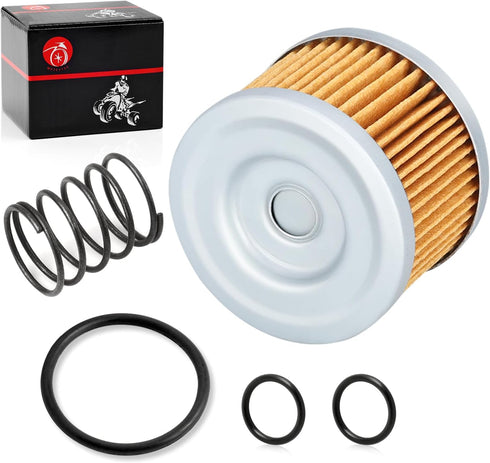 Oil Filter & Spring For Honda FourTrax 300 TRX300/FW TRX300EX TRX400EX Rancher 350 Foreman 400 450 500 520 Racher 420 Pioneer 500 520...