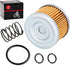 Oil Filter & Spring For Honda FourTrax 300 TRX300/FW TRX300EX TRX400EX Rancher 350 Foreman 400 450 500 520 Racher 420 Pioneer 500 520...