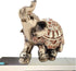 Golden Polyresin Elephant Statue Sculpture Trunk Wealth Lucky Collectible Figurine Gift Home Decor Feng Shui Ornament Elephant Decor Elephant Stat...