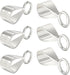 6Pcs 925 Sterling Silver Slider Pendant Clasp Bail Connector with Closed Loop,S925 Bails for Jewelry Making Made in Italy...
