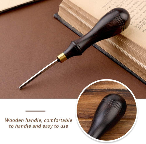 Leather Edge Bevelers, Edge Skiving Beveler 1.8mm, Leather Working Tools Leather Skiver Tool for Leathercraft Working (2#)...