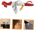Chicken Door Frame Ornament Fence Decoration Retro Statue Decoration Chicken Figurine Wood Crafts Ornament Figurine Adornment Wood Chicken Figure ...