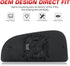 Passenger Right Side View Mirror Glass Replacement for Dodge Ram 1500 2500 3500 4500 5500 2009-2020, Replace 68067730AA...