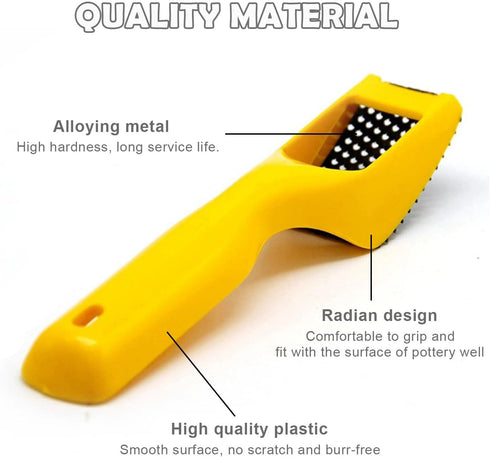 Pottery Shaper Tool Clay Tool with Cleaning Brush for Sculpture and Shaving for Artists...