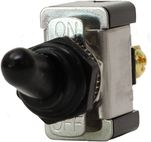 Fastronix SPST ON-Off Heavy Duty 20 Amp AC/DC Toggle Switch with Weatherproof Neoprene Boot...