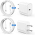 iPhone 15 Charger 6 Ft with 20w USB C Charger Block,2-Pack 20W Fast Wall Charger for 15/15 Pro/Pro Max/iPad Pro AirPods/Samsung and More, with 2 P...