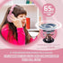Kids Headphones Bluetooth 5.3 Wireless 60H Play Time Volume Limited 85/110dB Over Ear Foldable Protection Headset/Wired Aux Built-in Mic for Boy G...