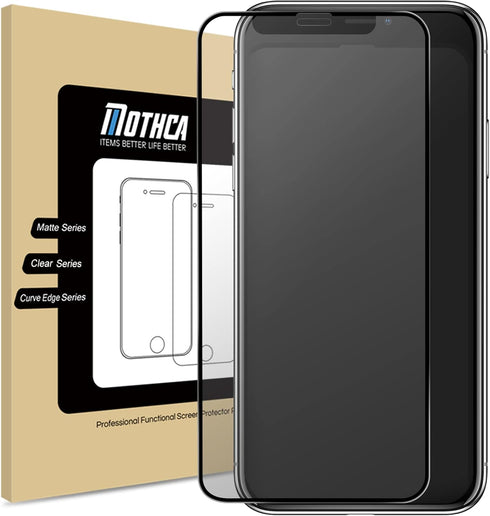 Mothca Matte Glass Screen Protector for iPhone 11 Pro Max/iPhone Xs Max Anti-Glare & Anti-Fingerprint Tempered Glass Clear Film Full Screen Case F...