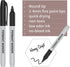 Permanent Marker Pens, 24 Counts Black Fine Point Permanent Marker Sets for Writing Doodling Marking Coloring...