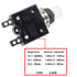 smseace 3Amp Electric Button Breaker 125/250VAC,Thermal Overload Protector L1 Series with Manual Reset, Waterproof Button Cap L1-3A...