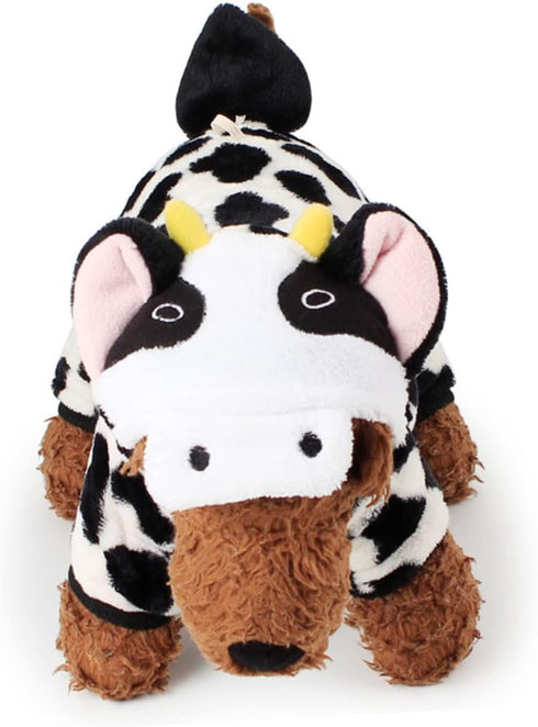 Warm pet Clothes Dog Milk Cow Sweater Hoodie cat Halloween Costume pet Milk Cow Costume Dog Outfit cat Christmas Outfit Decorative Pet Costume Dog...