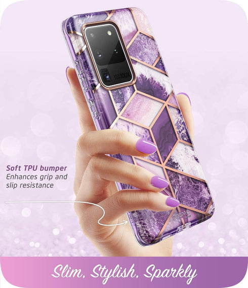 i-Blason Cosmo Series Case for Samsung Galaxy S20 Ultra 5G (2020 Release), Slim Stylish Protective Case Without Built-in Screen Protector, Ameth, ...