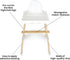 Highchair Decorative Leg Wraps, Bamboo Style, Highchair Accessories, Compatible with IKEA Antilop Highchair, includes 4 Pre-Cut Adhesive Strips...