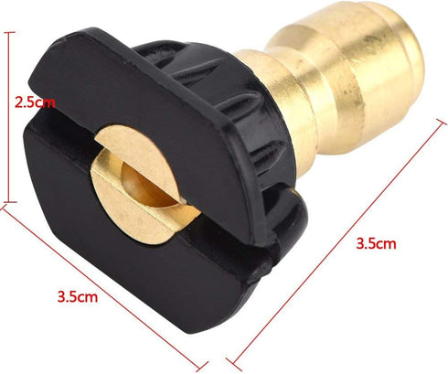 5Pcs Pressure Washer Nozzle Tips, Brass/Stainless Steel Multiple Degrees,Quick-connect to 4000 PSI High Pressure Washer Parts...
