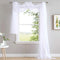 NICETOWN Sheer Canopy Bed Curtains Panels 216 - Home Decoration Sheer Voile Scarf Valance for Wedding (1 Panel, W60 x L216, White)...