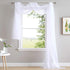 NICETOWN Sheer Canopy Bed Curtains Panels 216 - Home Decoration Sheer Voile Scarf Valance for Wedding (1 Panel, W60 x L216, White)...