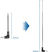 ENUODA 3.5mm FM Radio Antenna 4 Sections Telescoping Antenna 8.2cm/24.5cm,for Mobile Cell Phone,Teenage Engineering OP-1 and Other Electronics Pro...