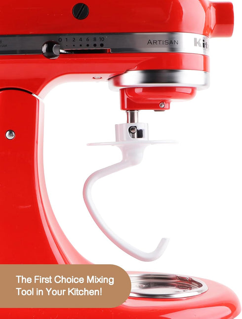 C-shaped K45DH Coated Dough Hook, Attachment for KitchenAid 4.5-5.0 Quart Bowel, Compatible with KitchenAid K45 K45SS KSM90 KSM150 Tilt-Head Stand...