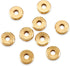 Cheriswelry 200pcs 6x1.2mm Flat Round Metal Heishi Beads Spacer Golden Brass Flat Rondelle Disc Coin Loose Beads Spacers for Surfer Bohemian Jewel...