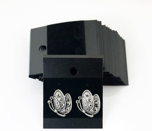 LGEGE 100 Pcs Black Earring Jewelry Display Hanging Cards Jewelry Trays Other Jewelry Accessories...