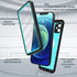 for iPhone 12 Waterproof Case,Waterproof Shockproof Dustproof IP68 Full-Body Hard Case Built-in Screen Protector Underwater Outdoor Waterproof Cov...