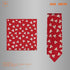 Dan Smith Dark Red,Beige Tie For Party Neck Ties Pocket Squares Set Red Cotton Birthday Custom C.C.N.B.034 Paisley...