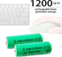 12 Counts AA 650mAh NiMH Rechargeable Batteries,1.2V Double A Battery for Outside Solar Lawn Light...