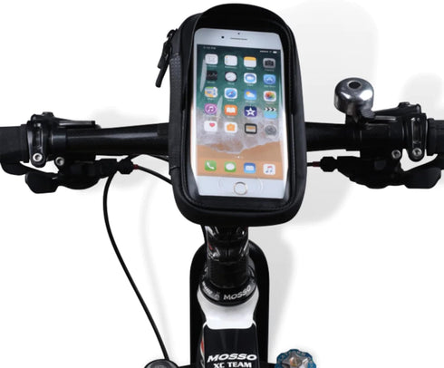 Bike/Bicycle Phone Front Frame Bag, Waterproof, Tube Bag, Cycling Pouch - Compatible for Phones Under 6.65”...