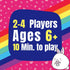 Rainbow Bunny Bop Card Game | Quick & Colorful Travel and Family Games for Kids and Adults | 2-4 Players...