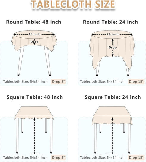 ShinyBeauty Sequin Tablecloth Table Linen Table Cover Table Overlays for Wedding Party Decor Backdrops ~1122S (54x54-Inch, Gold)...