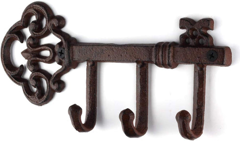 Wall Mounted Rustic Key Holder (Vintage Cast Iron)...