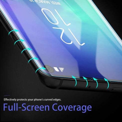 Johncase [2 Pack Screen Protector Compatible for Samsung Galaxy S10e, New Upgrade Glass Full Edge 3D Curved Tempered Film W/UV Liquid Adhesive Lig...