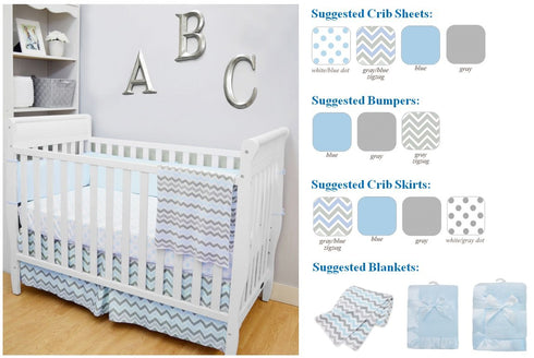 American Baby Company 100% Natural Cotton Sweater Knit Swaddle Blanket, Blue, Soft Breathable, for Boys and Girls...