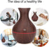 Humidifiers High Capacity Cool Mist Humidifier,for Bedroom,Babyroom, Living Room, Humidifiers (Dark Wooden Grain)...