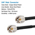 RG8x Jumper Cable 2ft,3 Pack CB Coax Cable PL259 UHF Connector 50 ohm Low Loss for Ham Radio,Antenna Analyzer,Dummy Load,SWR Meter...