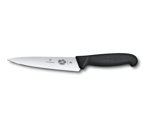 Victorinox Swiss Army 5.2003.15-X8 Fibrox Straight Chef's Knife Black 6 in...