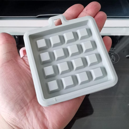 2-Pack Silicone Waffle Mold, Muffin Pans Molds, Waffle Maker Baking Tray Mold Bakeware for Waffle Cake Chocolate Craft Candy Soap Baking, Blue&Pin...