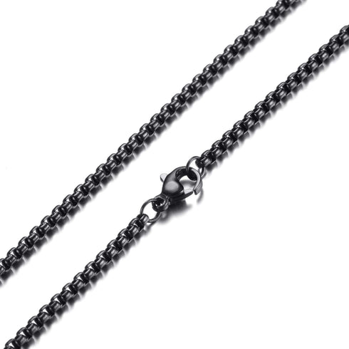 MOO&LEE Men's Stainless Steel Eternity Circle Cross Pendant Neckalce with 24 Inches Link Chain...