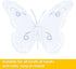 Metal Butterfly Wall Art Decor - 6.5" Outdoor Fence Decoration, Hanging for Garden Yard Living Room Bedroom Patio Balcony,Gift for Mom Dad Friends...
