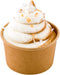 Coppetta 5-Ounce Dessert Cups, 50 Disposable Ice Cream Cups - Lids Sold Separately, Sturdy, Kraft Paper Frozen Yogurt Bowls, For Hot And Cold Food...