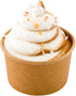 Coppetta 5-Ounce Dessert Cups, 50 Disposable Ice Cream Cups - Lids Sold Separately, Sturdy, Kraft Paper Frozen Yogurt Bowls, For Hot And Cold Food...